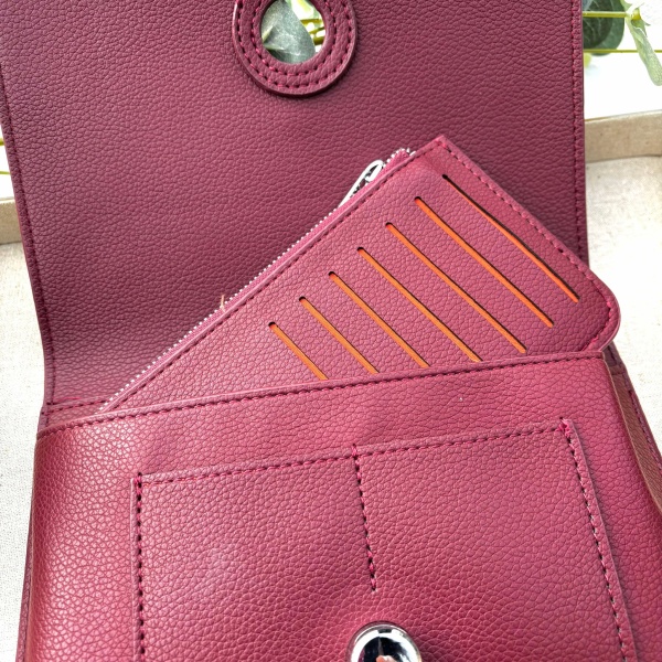 Duo Purse - Deep Berry